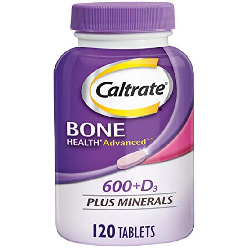 Caltrate 600 plus D3 plus Minerals Calcium and Vitamin D Supplement Tablets, Bone Health and Mineral Supplement for Adults - 120 Count