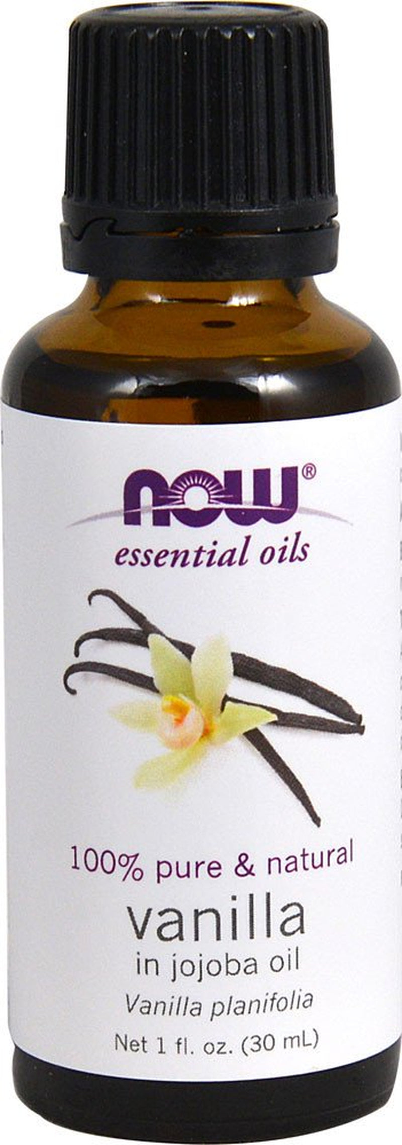 NOW Essential Oils Vanilla in Jojoba Oil -- 1 Fl Oz