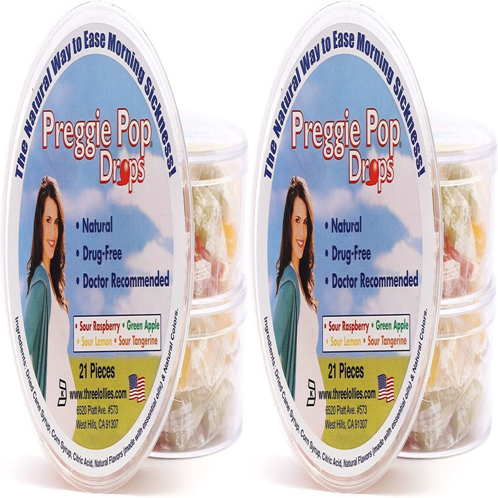 Three Lollies Preggie Pop Drops Dietary Supplements, 21 Count(Pack of 2)