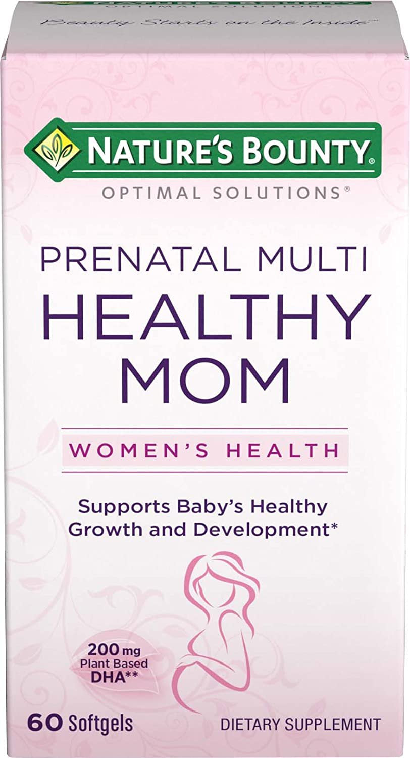 Nature'S Bounty Optimal Solutions Healthy Mom Prenatal Multivitamin Softgels - (Pack of 6)