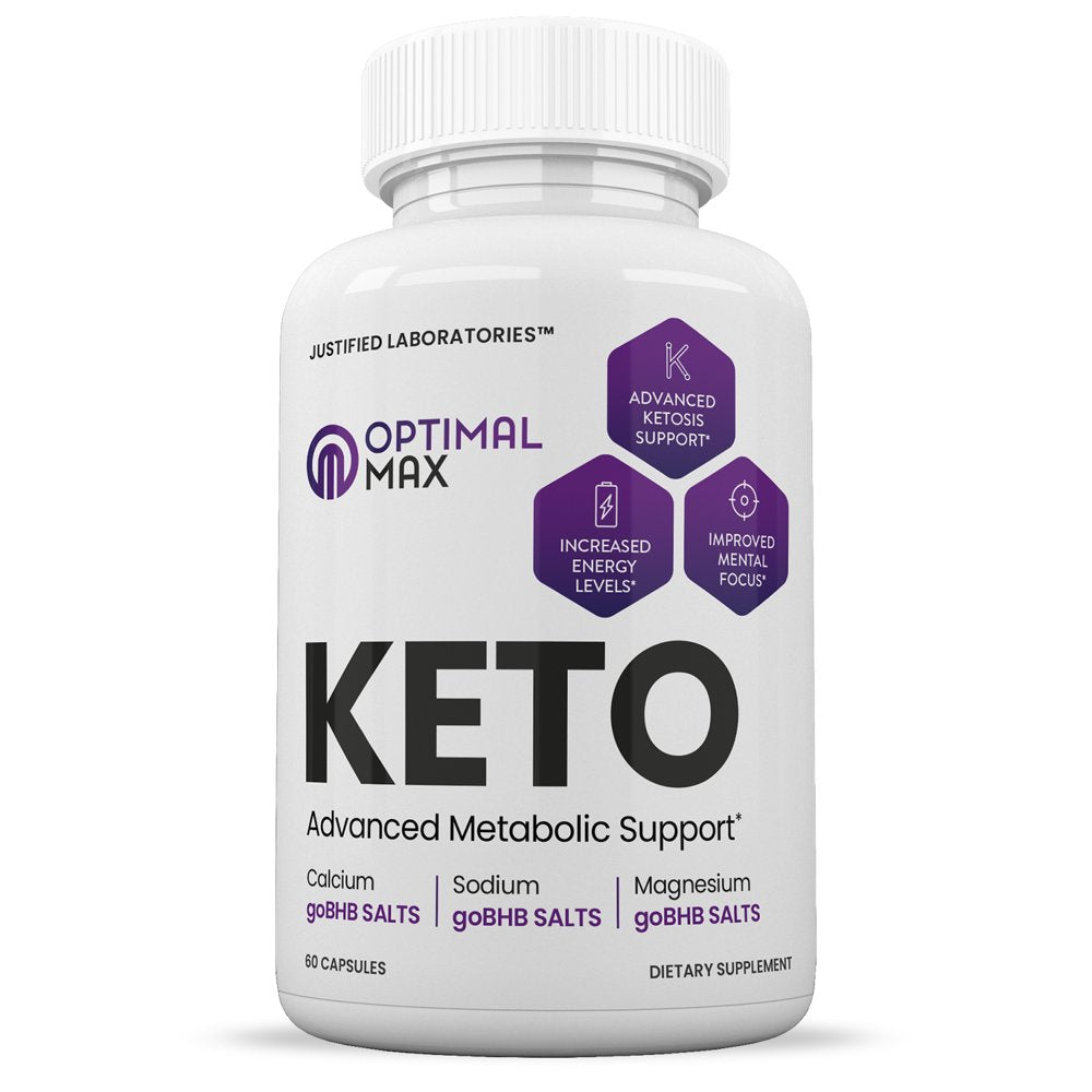 (2 Pack) Optimal Max Keto Pills Includes Apple Cider Vinegar Patented Gobhb® Exogenous Ketones Advanced Ketogenic Supplement Ketosis Support for Men Women 120 Capsules