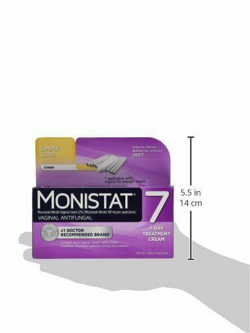 Monistat 7-Day Vaginal Antifungal Cream with Disposable Applicator