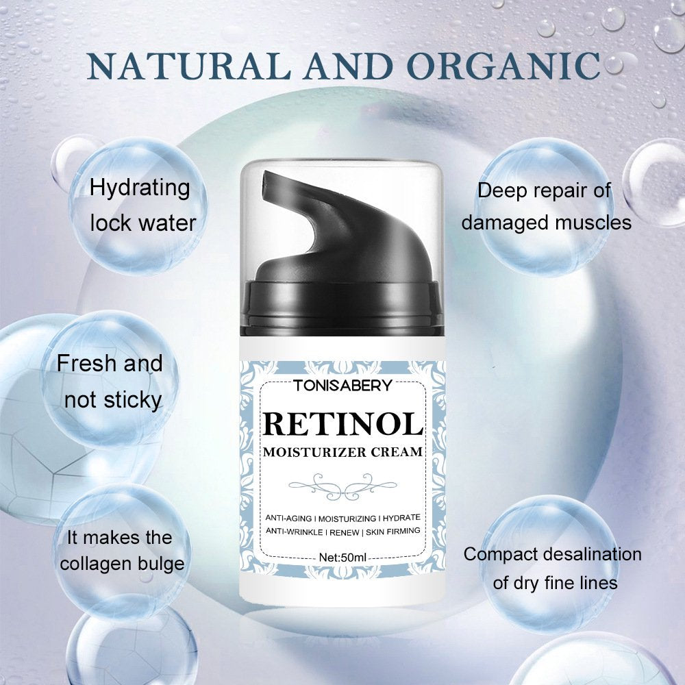 Retinol Cream for Face - Helps Reduce Wrinkles, Fine Lines, Dryness - Firming and Lifting Support with Collagen, Hyaluronic Acid