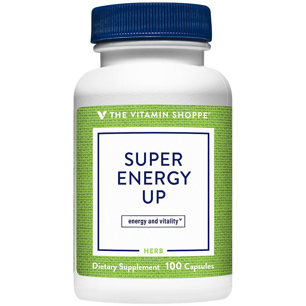 The Vitamin Shoppe Super Energy Up, Adaptogen That Supports Energy and Vitality, with Vitamin B12 (100 Capsules)