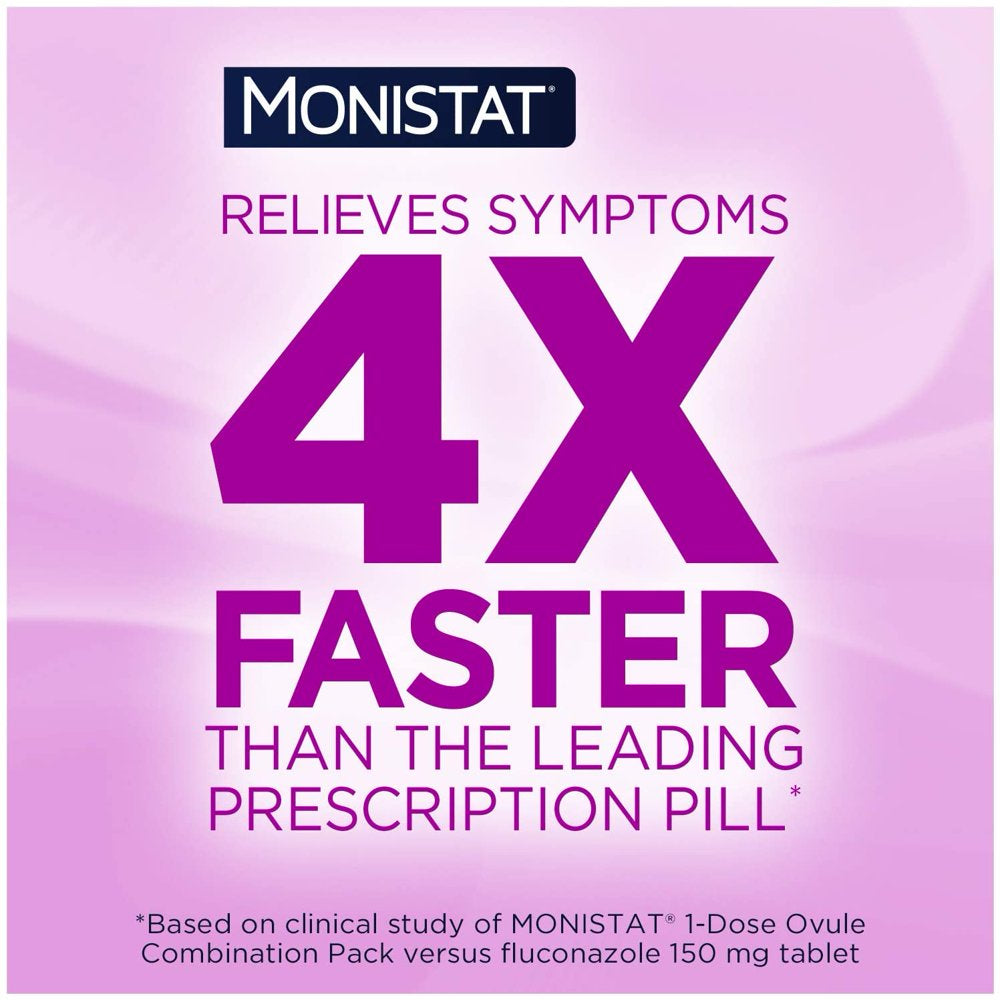 4 Pack Monistat 7 Vaginal Antifungal Cream with Disposable Applicators 1.59Oz Ea