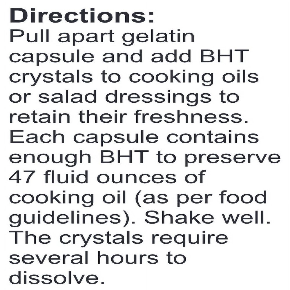 Lifelink'S BHT (Butylated Hydroxytoluene) | 250 Mg X 500 Capsules | Antioxidant, Anti-Aging | Gluten Free & Non-Gmo | Made in the USA