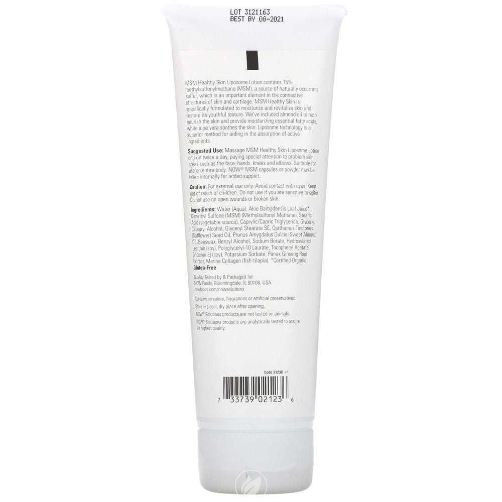 NOW Solutions Msm Liposome Lotion 8 Oz