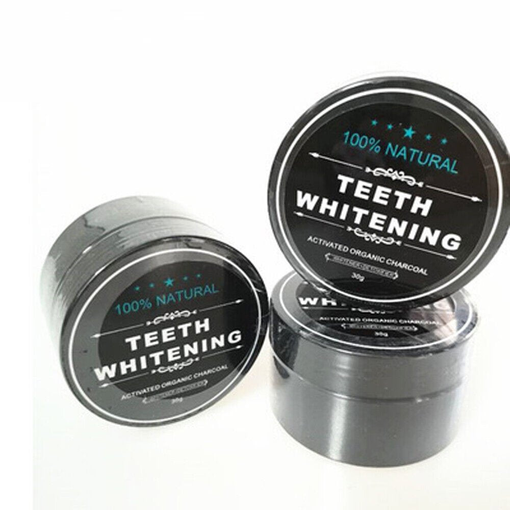 US 2-4Pc Activated Charcoal Teeth Whitening Powder Organic Coconut Removes Stain