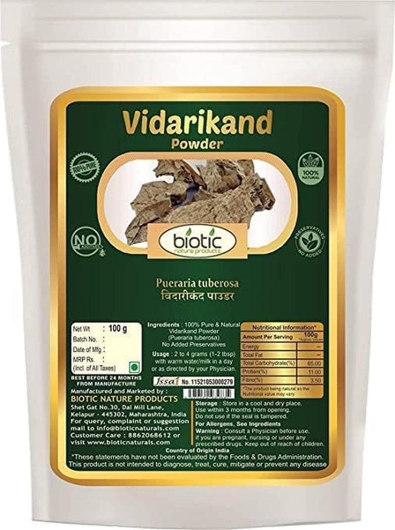 SJH Vidarikand Powder/Vidharikand Churna - 100 Gm.