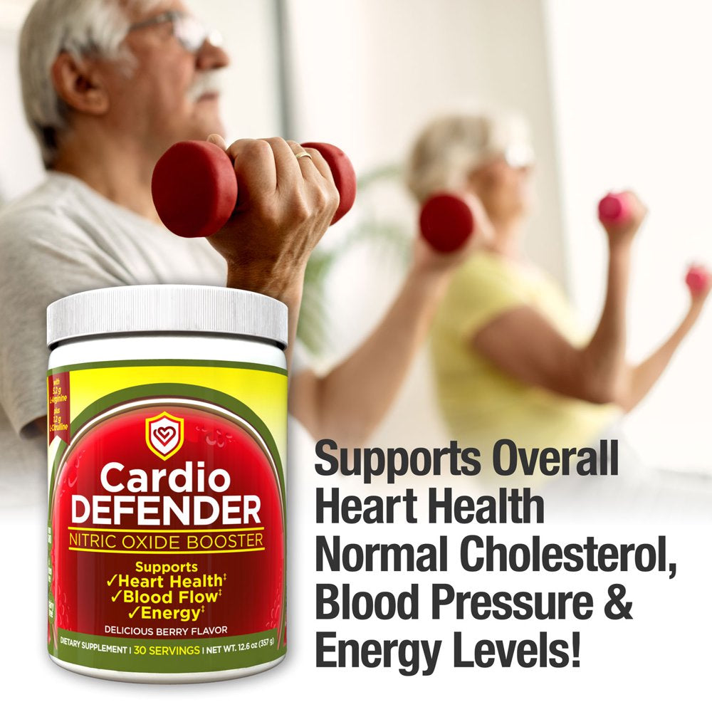 Cardio Defender - L-Arginine Powder with 5,200Mg L-Arginine per Serving- Heart Health Drink Mix