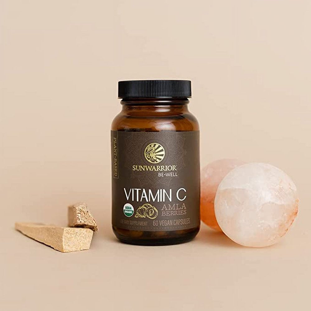 Sunwarrior Organic Vitamin C Capsules | Natural Vitamin C from Amla Berries, 60 Ct
