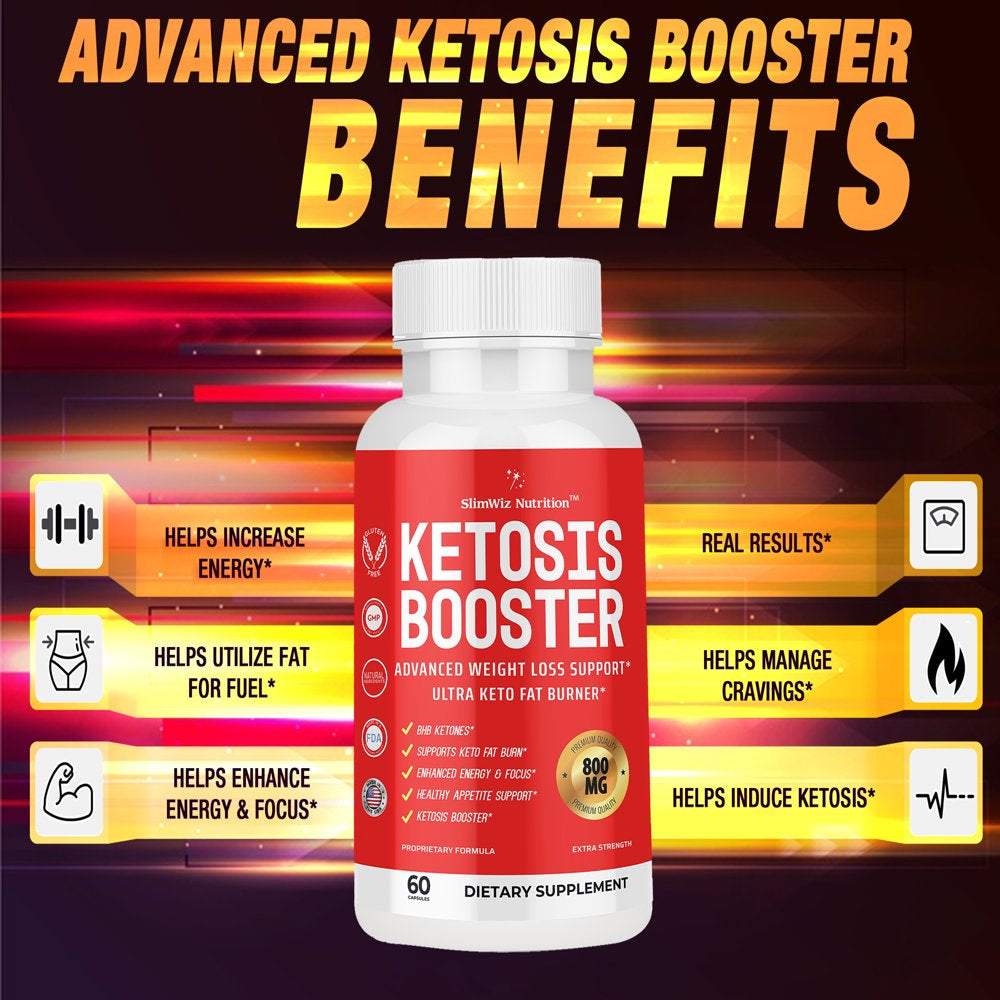 Ketosis Booster Keto Pills - Get into Ketosis Fast for Optimal Fat Burning & Weight Loss, Quick Results - 1 Bottle