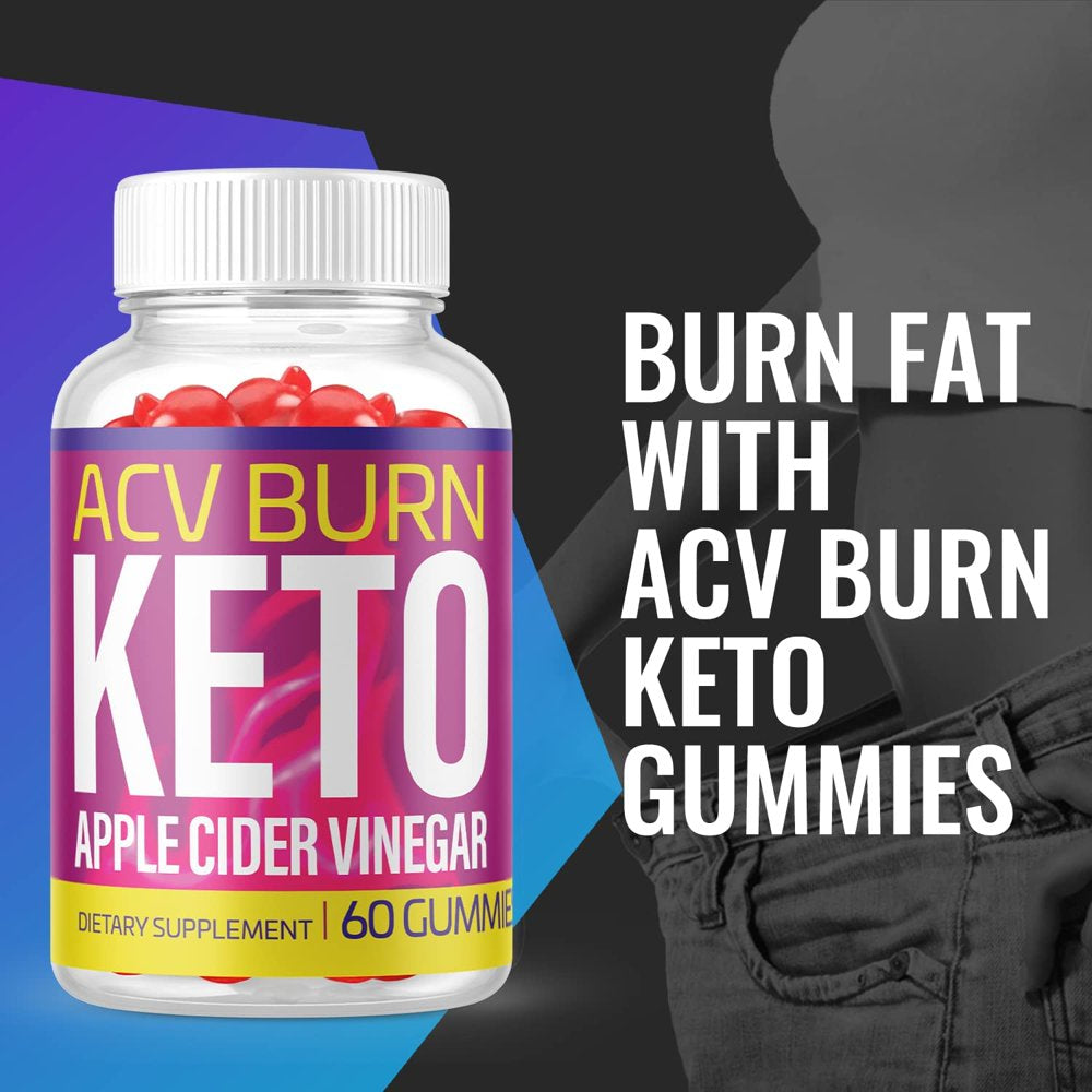 (2 Pack) ACV Burn Keto Gummies - Supplement for Weight Loss - Energy & Focus Boosting Dietary Supplements for Weight Management & Metabolism - Fat Burn - 120 Gummies