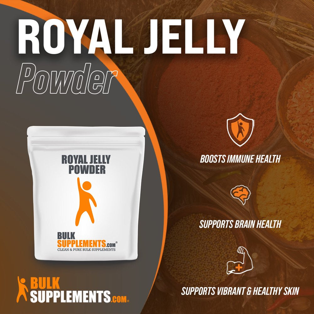 Bulksupplements.Com Royal Jelly Powder, 1000Mg - Brain & Immune Support Supplement (10G - 10 Servings)