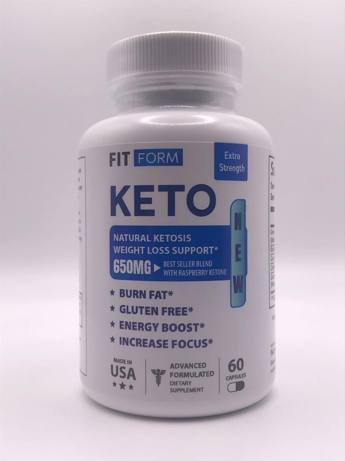 Zonata Fit Form Keto Bottle, 60 Count, 1 Month Supply