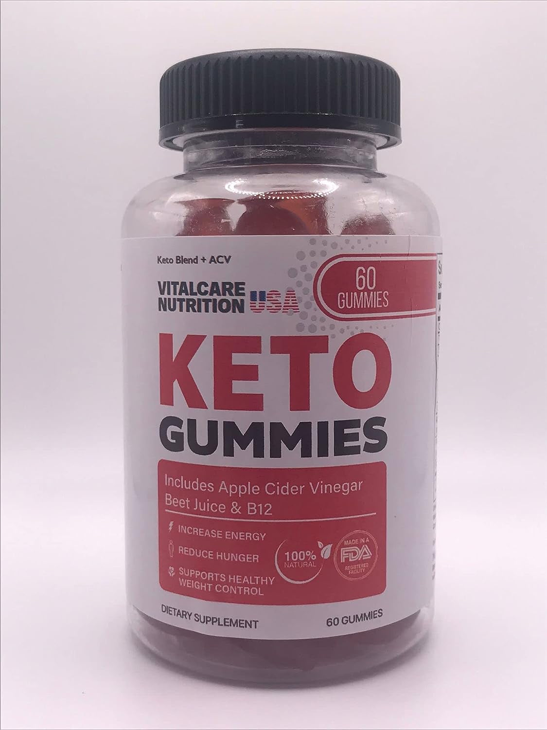 Vital Care Keto Gummies, 120 Count