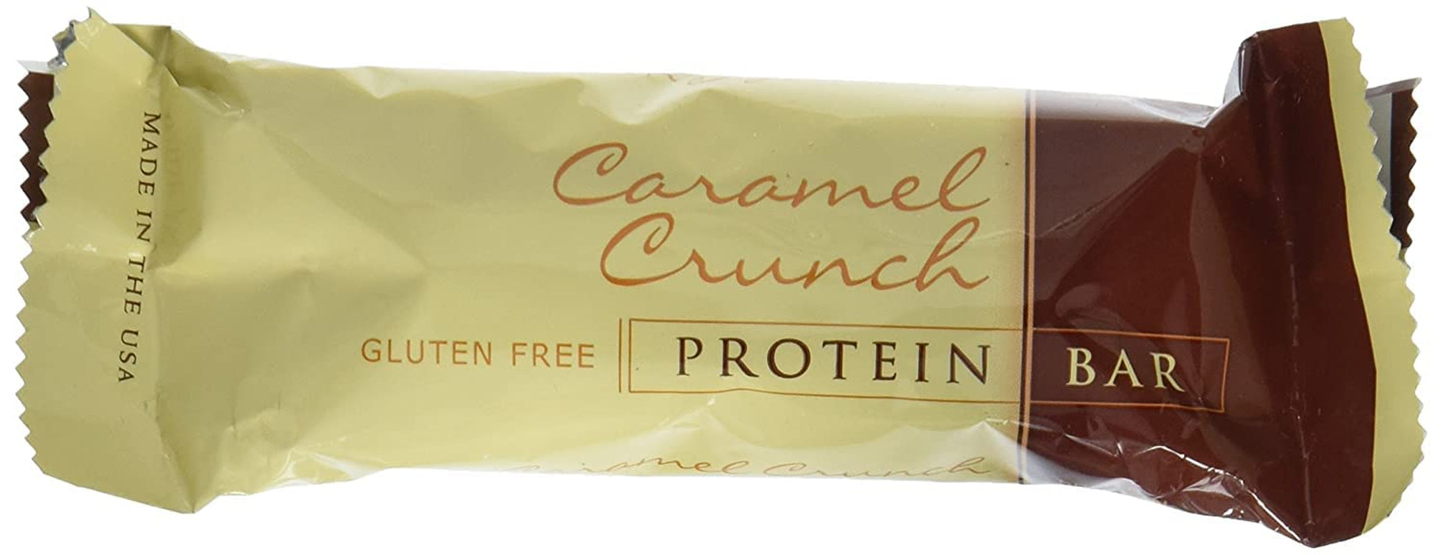 Healthywise - High Protein Bars, Gluten Free, Low Cholesterol, Low Sodium, Low Sugar, Ideal Protein Compatible, 7 Servings per Box (Caramel Crunch)