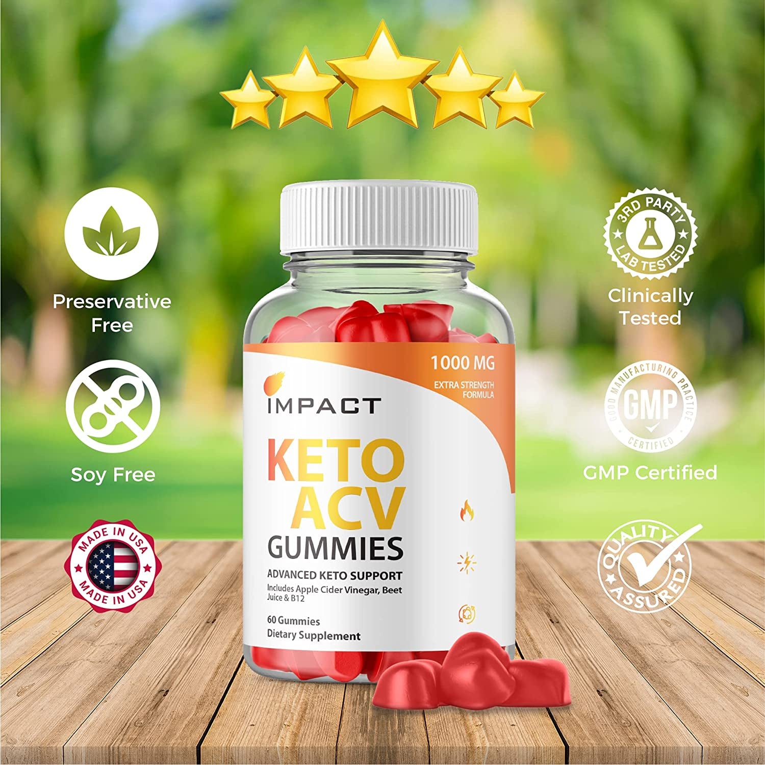 (2 Pack) Impact Keto ACV Gummies Advanced - Official Formula, Vegan Impact Keto plus ACV Gummies Impact Keto Gummies with Apple Cider Vinegar, Vitamin B12, Beet Root Juice (120 Gummies