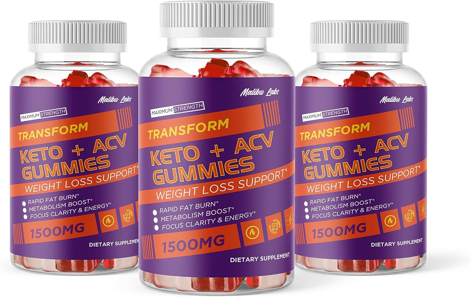 Transform ACV Gummies, Apple Cider Vinegar Ketosis, New Strong Time Released Formula, 1500Mg Once a Day, Ketogenic Support Supplement, Ketos Shark Gummy, (3 Pack) 90 Day Supply Tank