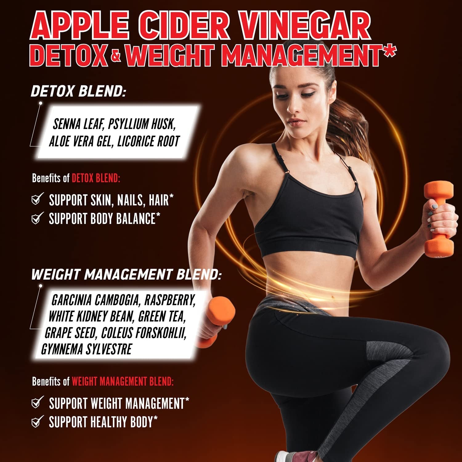 16 in 1 Apple Cider Vinegar Capsules, Equivalent to 14500Mg, with Turmeric, Cinnamon, Milk Thistle, Garcinia Cambogia, Quercetin, Best Supplement for Keto, Detox & Weight Management (120 Capsules)