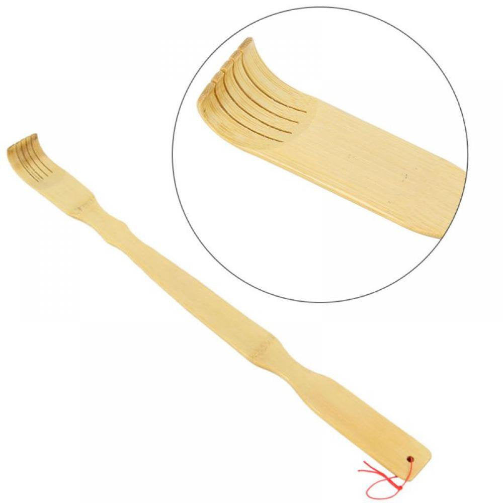 1Pc 17.5" Bamboo Itch Therapeutic Relax Back Scratcher Massage Stick Rollers Wooden