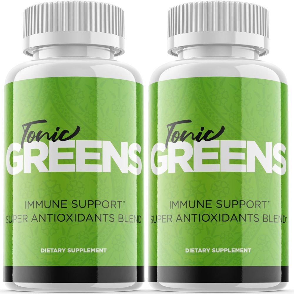 (2 Pack) Tonic Greens - Keto Weight Loss Formula - Energy & Focus Boosting Dietary Supplements for Weight Management & Metabolism - Advanced Fat Burn Raspberry Ketones Pills - 120 Capsules