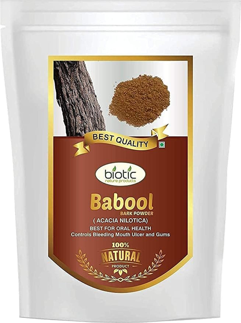 Kent Biotic Natural Babool Bark Powder | Babul Powder | Acacia Nilotica | Babool Gum Powder, 200 G