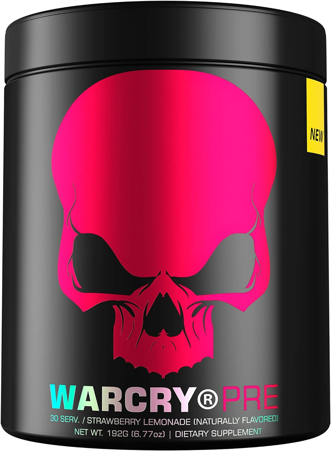 WARCRY Pre-Workout Powder - Ultra Energy, Strength, Clear Focus & Pumps with Nitrosigine, Caffeine, Beta-Alanine - (Strawberry Lemonade Flavor, 30 Servings)