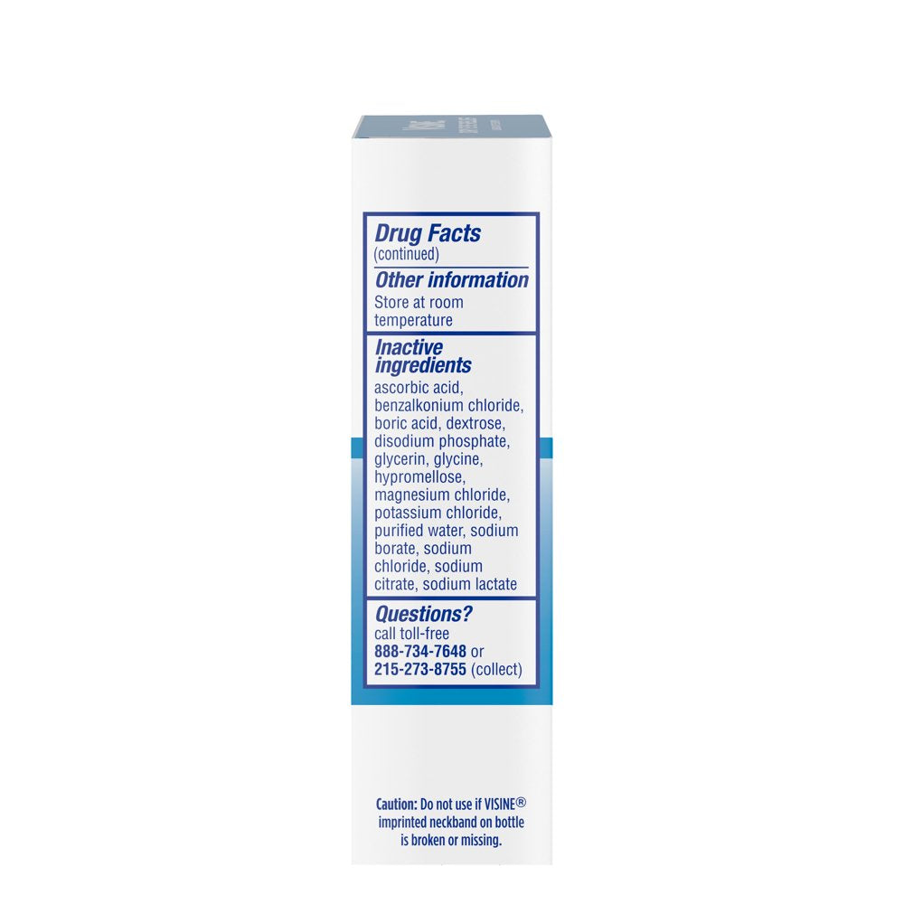 Visine Dry Eye Relief Lubricating Eye Drops for Dry Eyes, 0.5 Fl. Oz