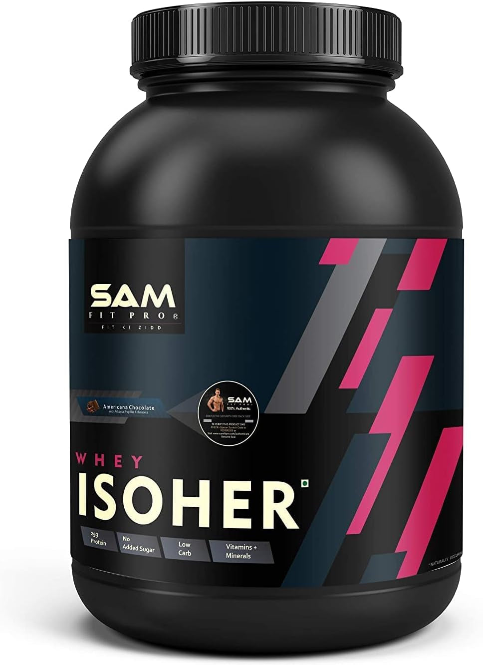 TARIN Samfit Pro Isoher Whey Protein Isolate | Chocolate | 1 Kilogram | 28 Gram Protein per Scoop - Lean Muscles for Women