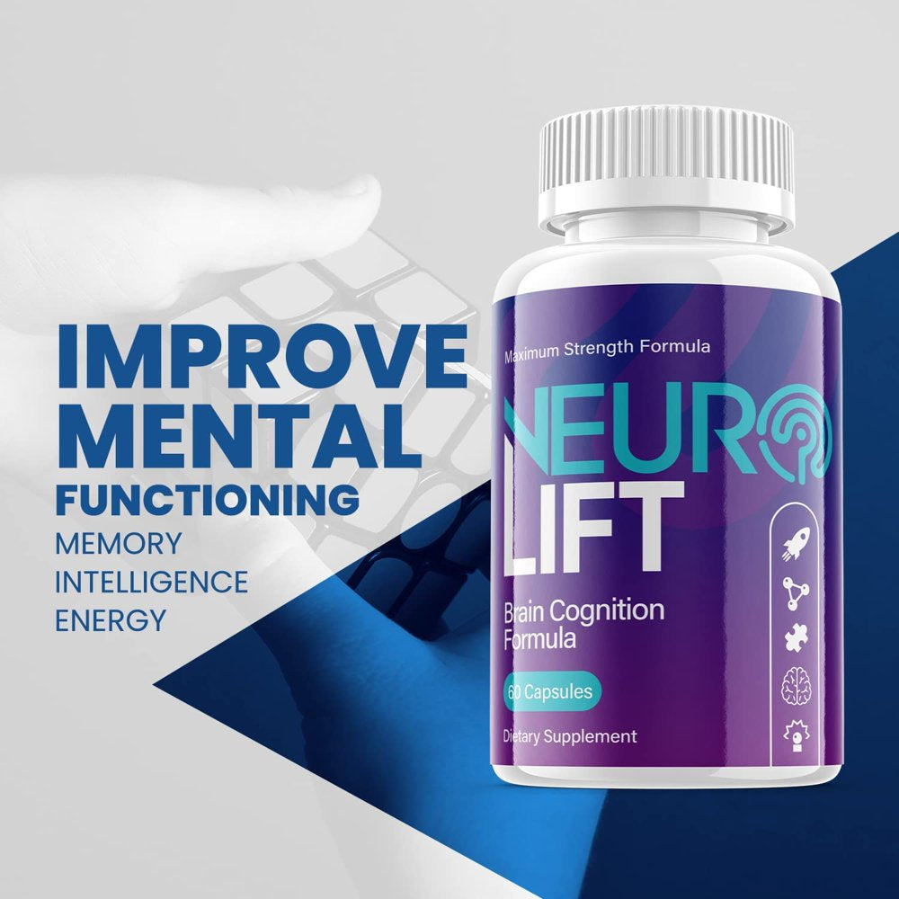 (5 Pack) Neuro Lift - Nootropic Memory Booster Dietary Supplement for Focus, Memory, Clarity, & Energy - Advanced Cognitive Formula for Maximum Strength - 300 Capsules