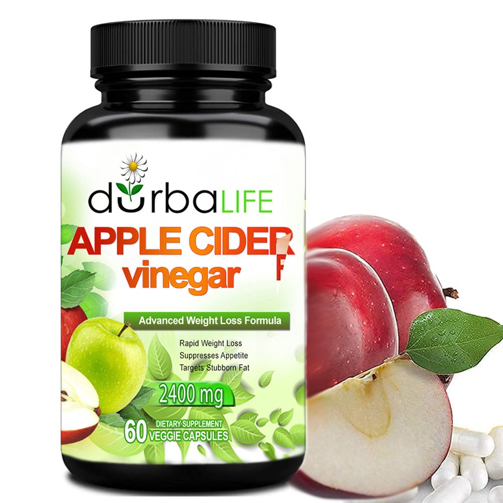 Durbalife Apple Cider Vinegar 2400Mg 180 Pills - 3 Pack Dietary Supplement