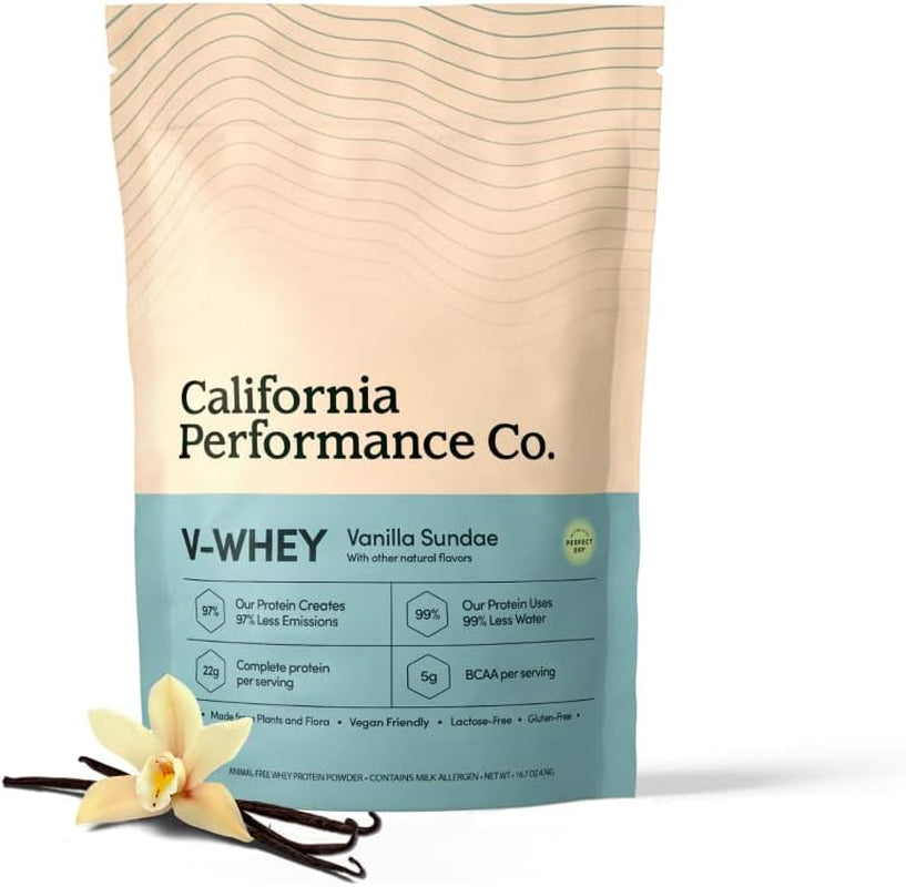 V-Whey Animal-Free Protein Powder, Vegan Friendly, up to 23G Protein per Serving per Serving… (Vanilla Sundae)