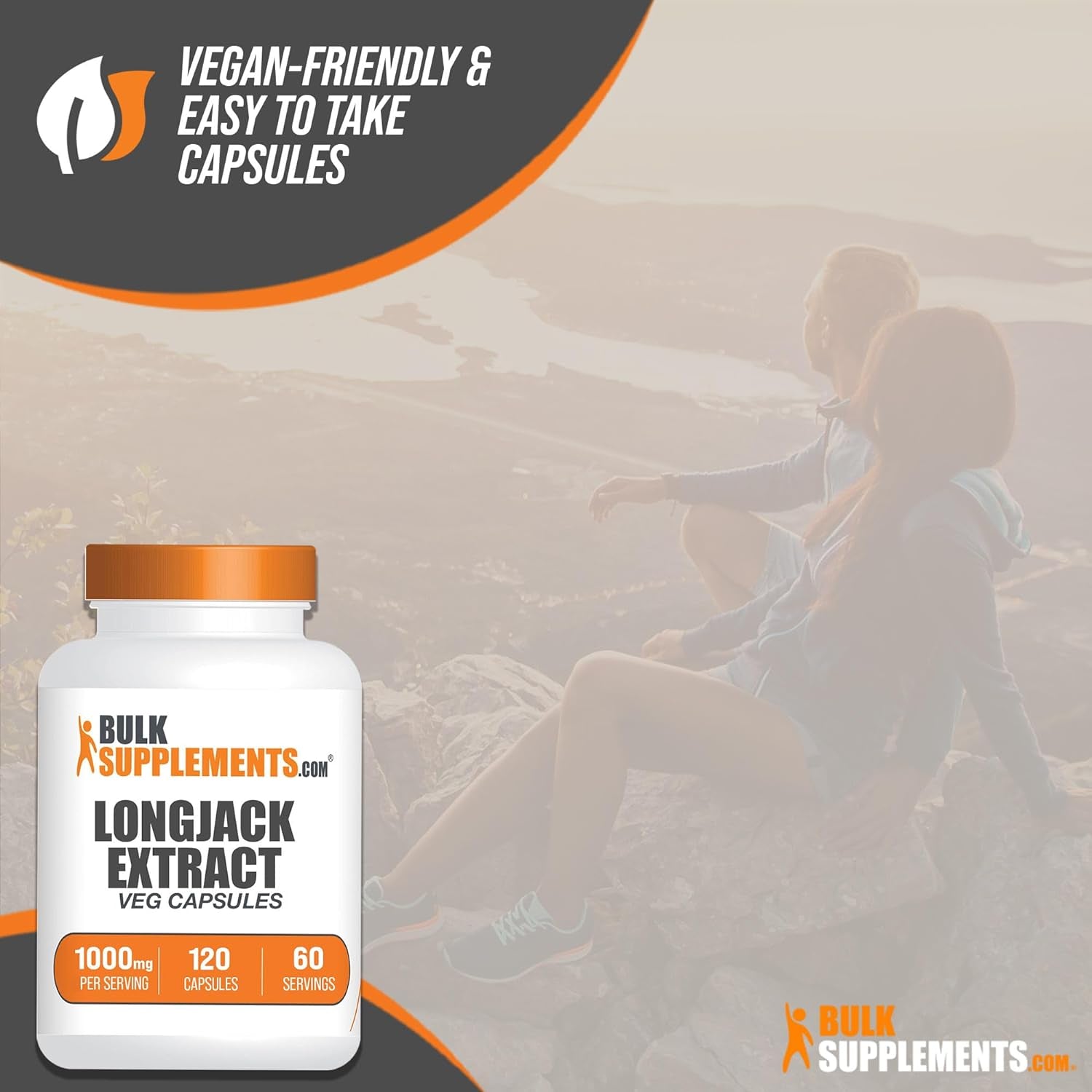 BULKSUPPLEMENTS.COM Longjack Extract Capsules - Tongkat Ali Extract, Longjack Capsules, Tongkat Ali Supplement - Tongkat Ali Capsules, Vegan-Friendly, 2 Capsules per Serving, 120 Veg Capsules