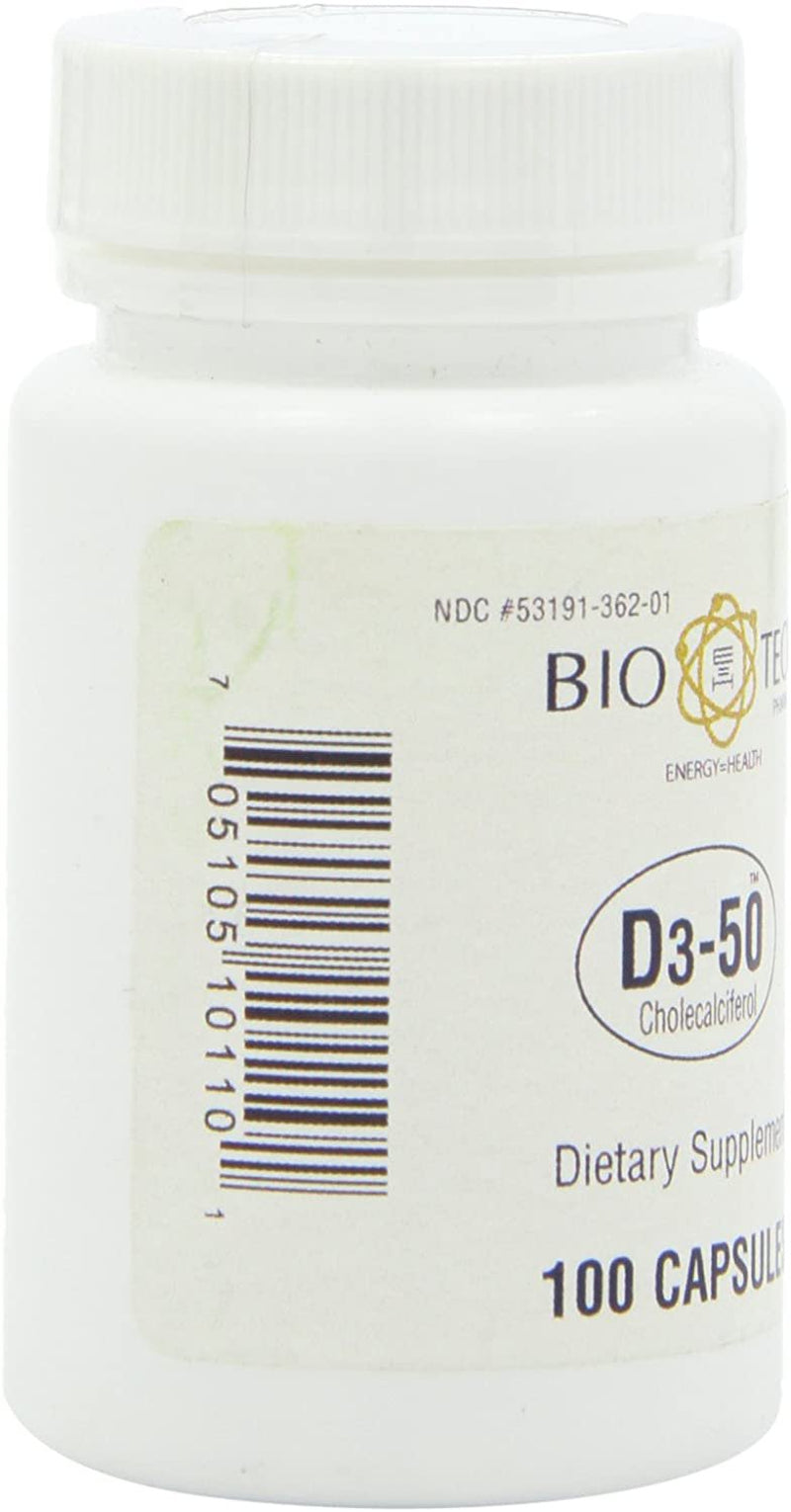 Bio-Tech Pharmacal - D3-50 - 100 Capsules