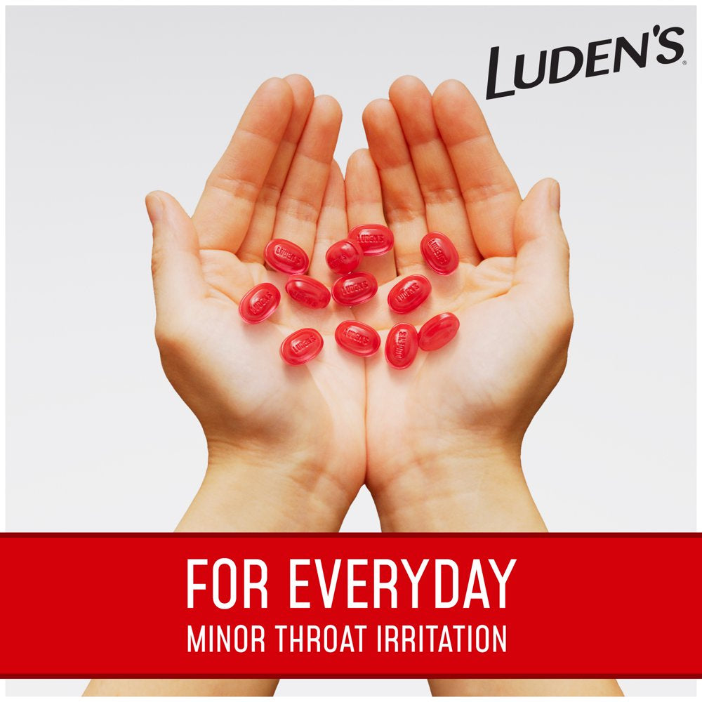 Luden'S Sore Throat Drops, for Minor Sore Throat Relief, Wild Cherry, 90 Count