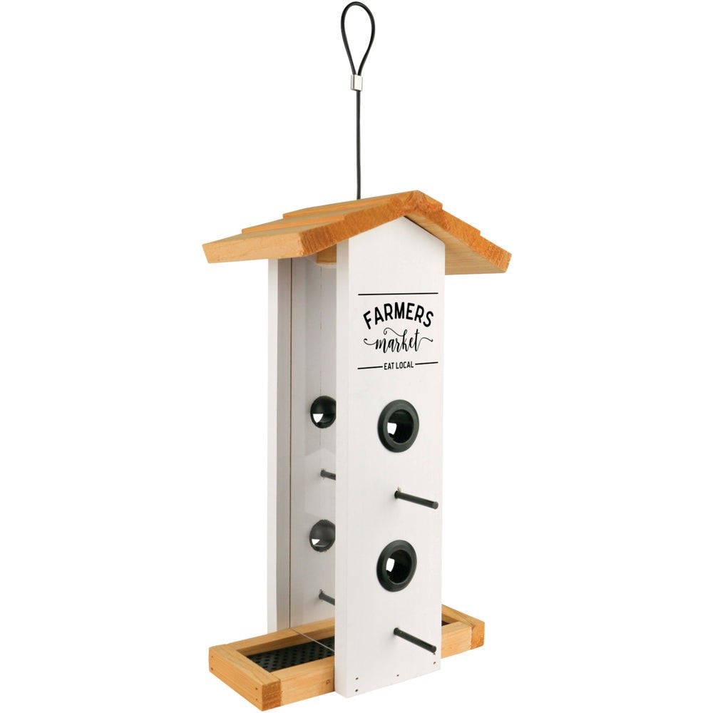 1PACK Nature'S Way Farmhouse Cedar 1.5 Qt. Vertical Hopper Bird Feeder