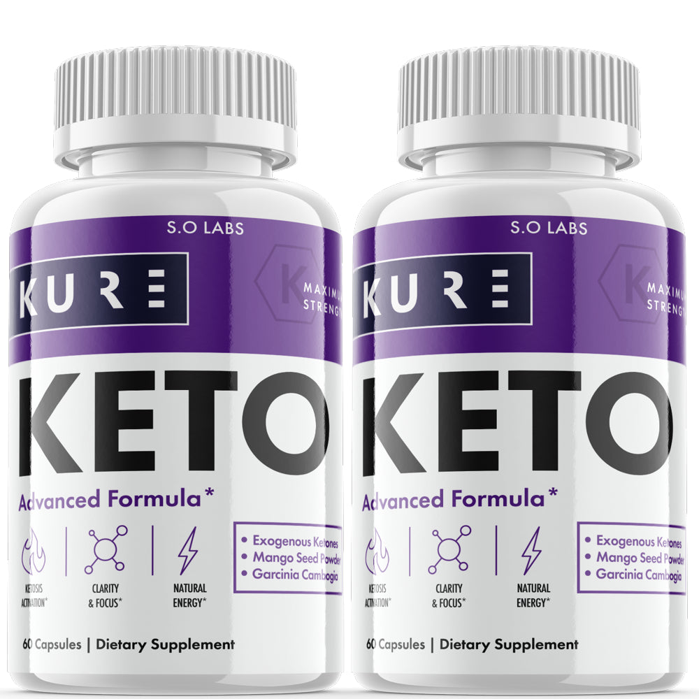 (2 Pack) Kure Keto Pills - Supplement for Weight Loss Appetite Control & Suppressants - 120 Capsules