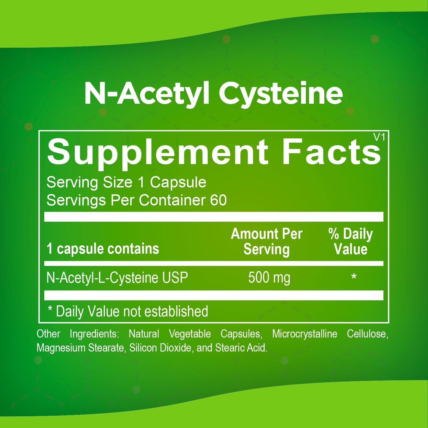 Micro Balance N-Acetyl Cysteine Amino Acid Supplement for Respiratory and Immune Support, Liver, and Antioxidants* | 60 Capsules