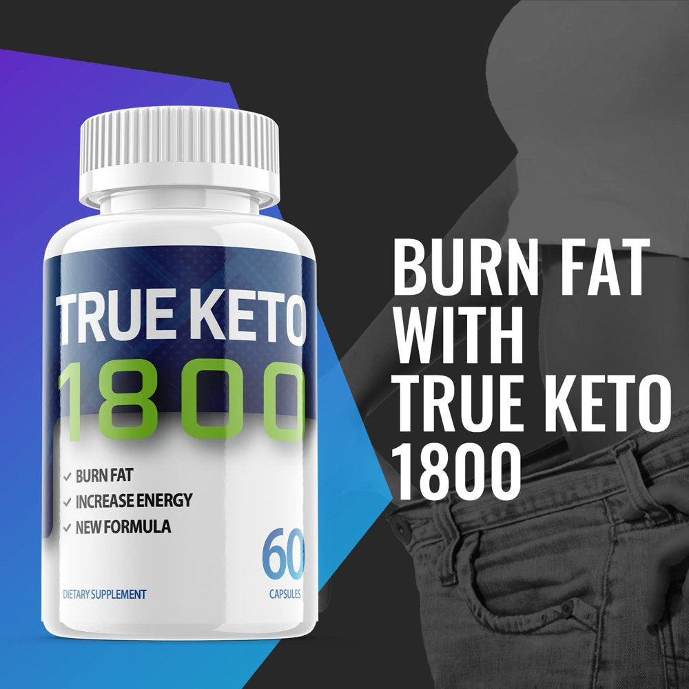 True Keto 1800 - Keto Supplement for Weight Loss -180 Capsules (3 Pack)