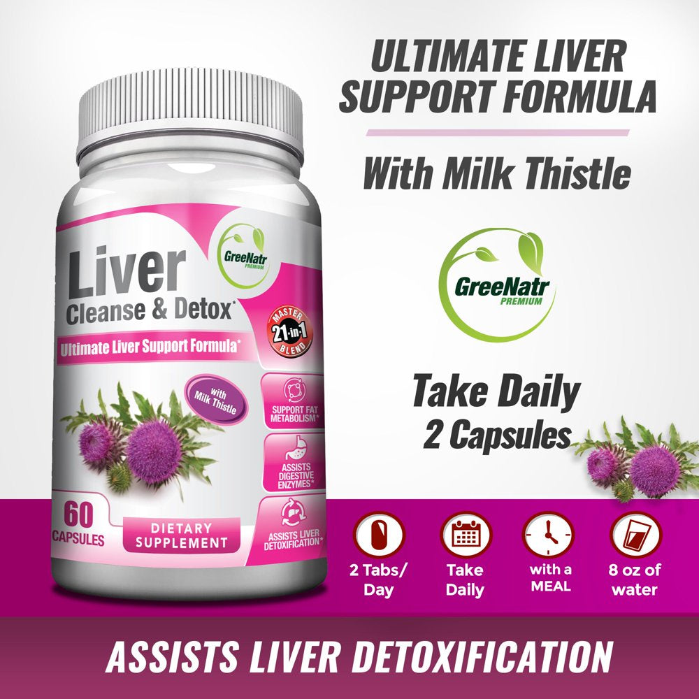 Liver Cleanse Detox & Repair Formula - for Optimal Liver Health Support