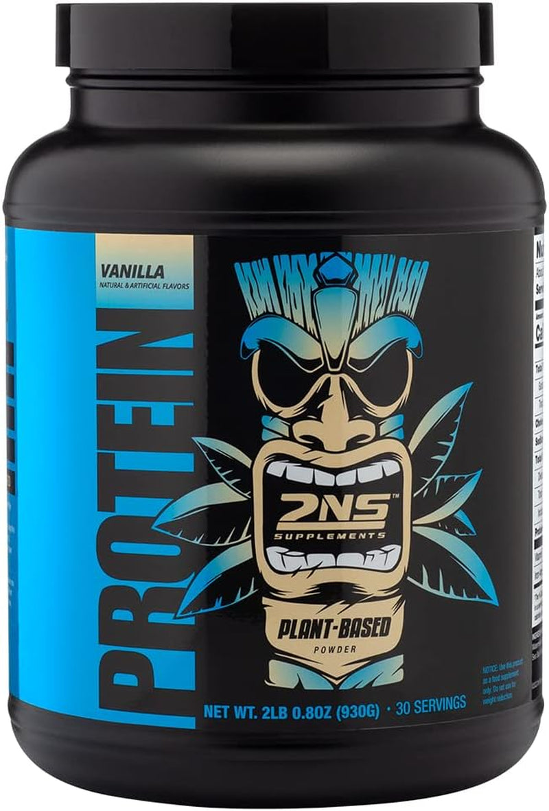 2Nd Nature Supplements – Plant-Based Protein, Vanilla, 30 Servings, 2.2 LB – 21G Vegan Protein & Eaas to Support Muscle Growth & Recovery – No Sugars Added & Made without Soy, Gluten or Gmos