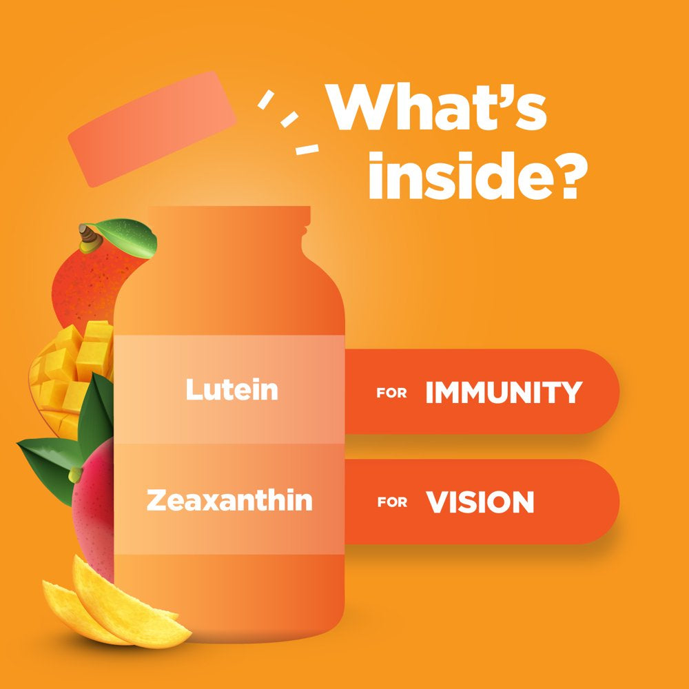 Lutein and Zeaxanthin Eye Vitamin Gummies - Delicious Zeaxanthin plus Lutein Gummies with Eye Health Vitamins for Adults for Vision and Clarity