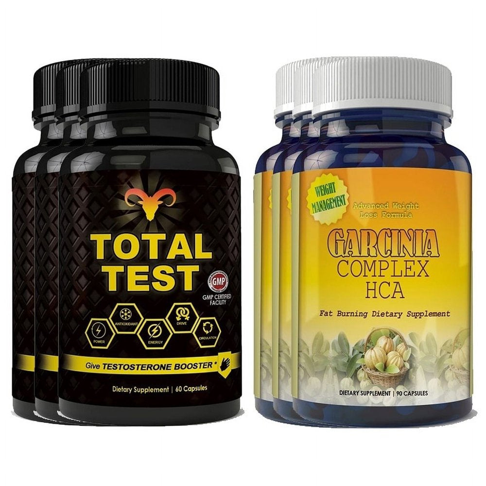 Total Test Testosterone Booster and Garcinia HCA Complex Combo Pack