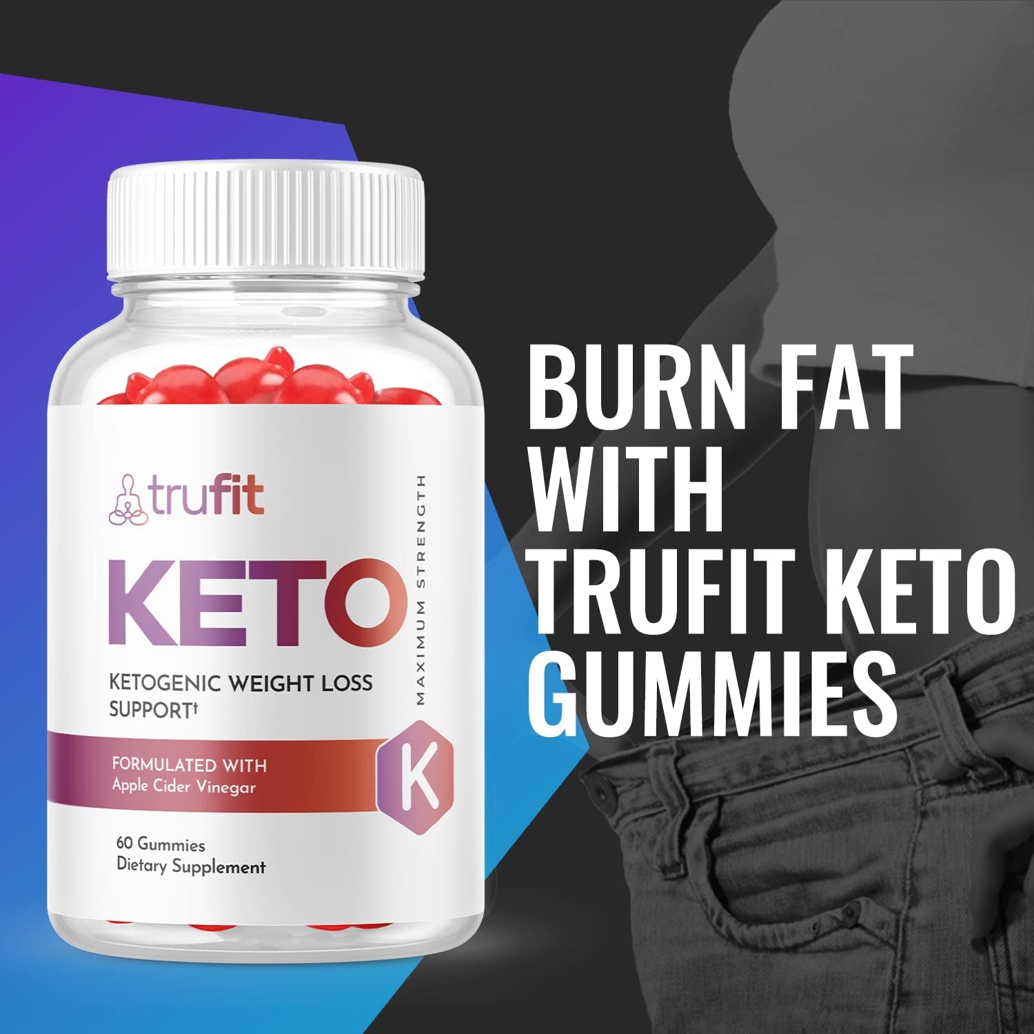 Trufit Keto ACV Gummies, Trufit Keto Gummies (5 Pack)