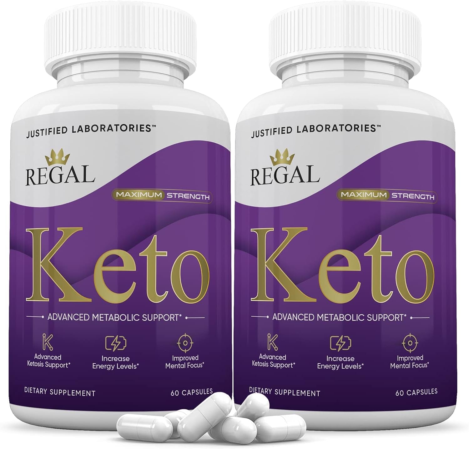 (2 Pack) Regal Keto Pills 800MG Includes Apple Cider Vinegar Gobhb Exogenous Ketones Advanced Ketosis Support for Men Women 120 Capsules