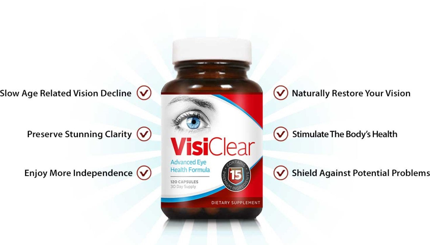 (5 Pack) Visiclear - New Advanced Revolutionary Eye Health Matrix Formula - Supports Healthy Vision - Supplement for Eyes Sight - 300 Capsules