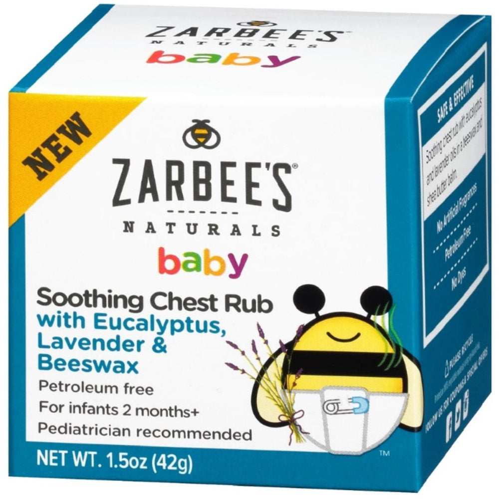 Zarbee'S Naturals Soothing Chest Rub with Eucalyptus, Lavender and Beeswax, 1.5 Oz (Pack of 6)