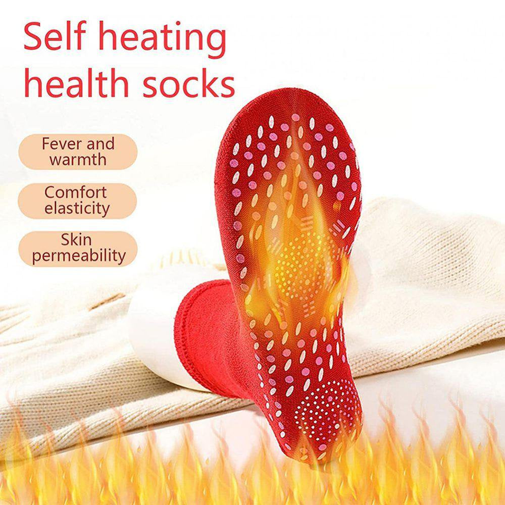 Clearance!1Pair Heated Socks for Men/Women, Outdoor Feet Warmer Socks, Anti-Freezing, for Winter Riding Camping Hiking Skiing