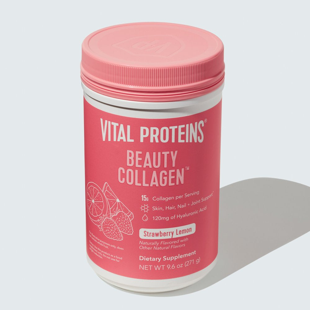 Vital Proteins Beauty Collagen, 15G Collagen, Strawberry Lemon, 9.6Oz
